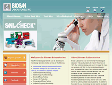 Tablet Screenshot of biosan.com